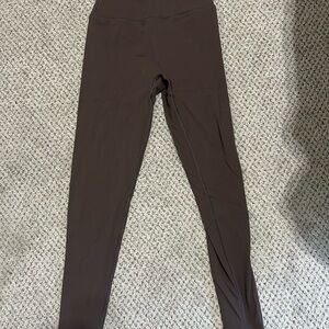 Brown High-Waisted Leggings